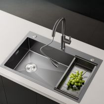 Sink&Basket&Drain Pipe Fittings&Angle Valve&2-function Faucet