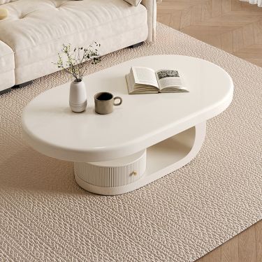 Tavolino da caffè in legno ingegnerizzato bianco 102x44,5x50 cm | Leroy